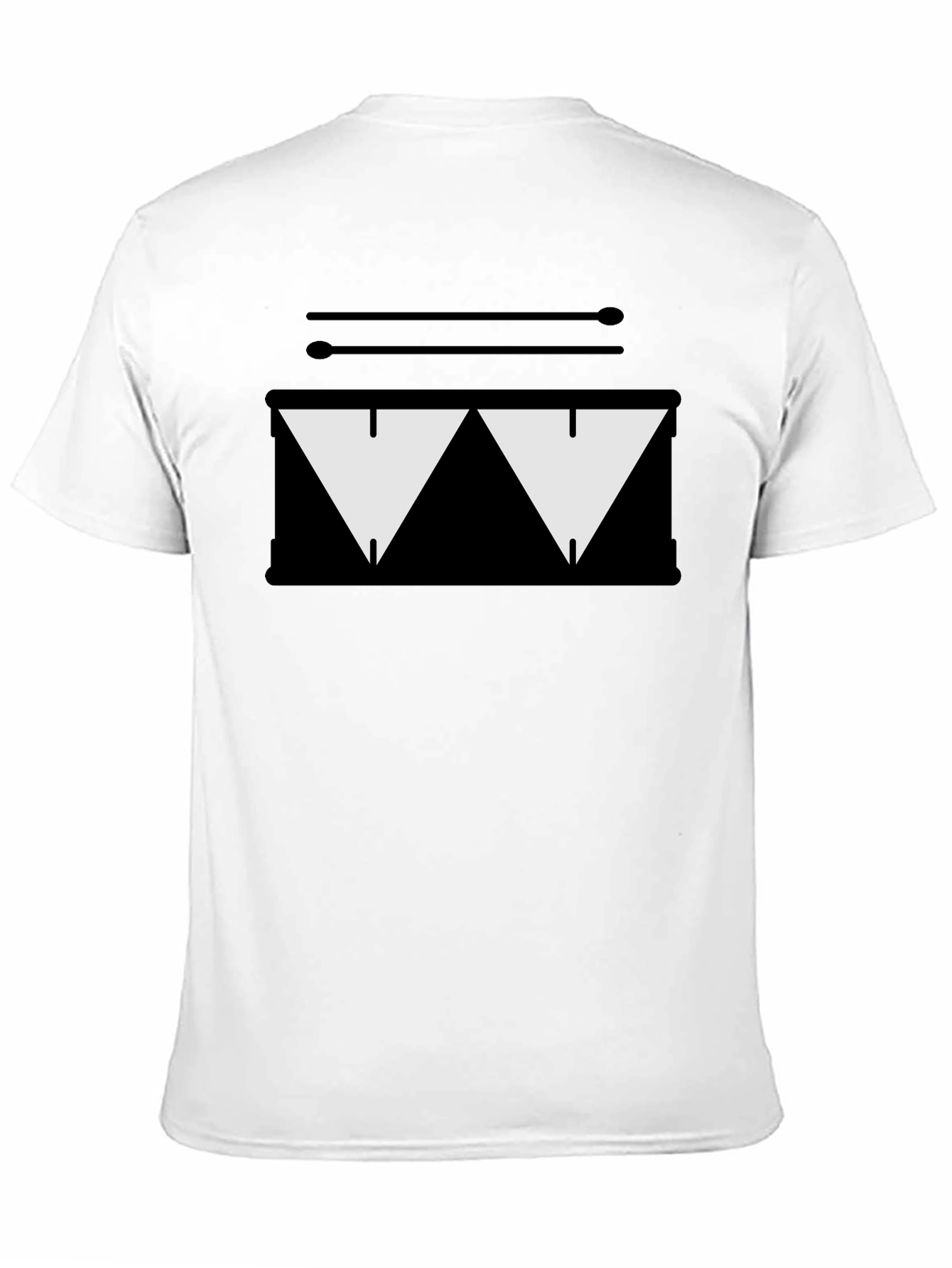 Drum Kit Graphic Tee - Black T-Shirt