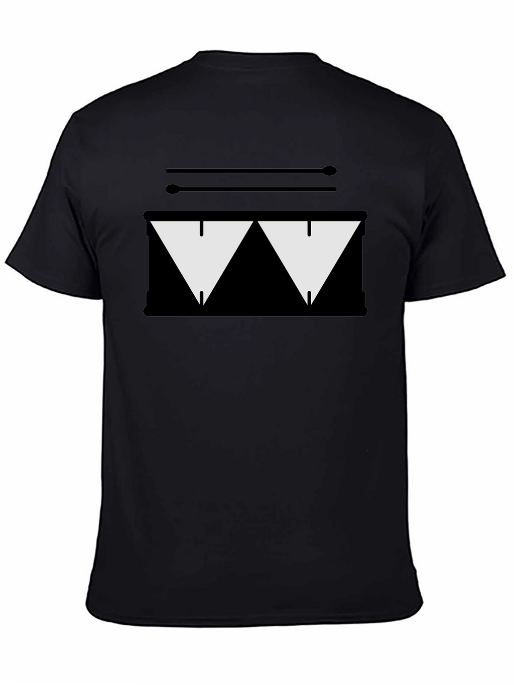 Drum Kit Graphic Tee - Black T-Shirt