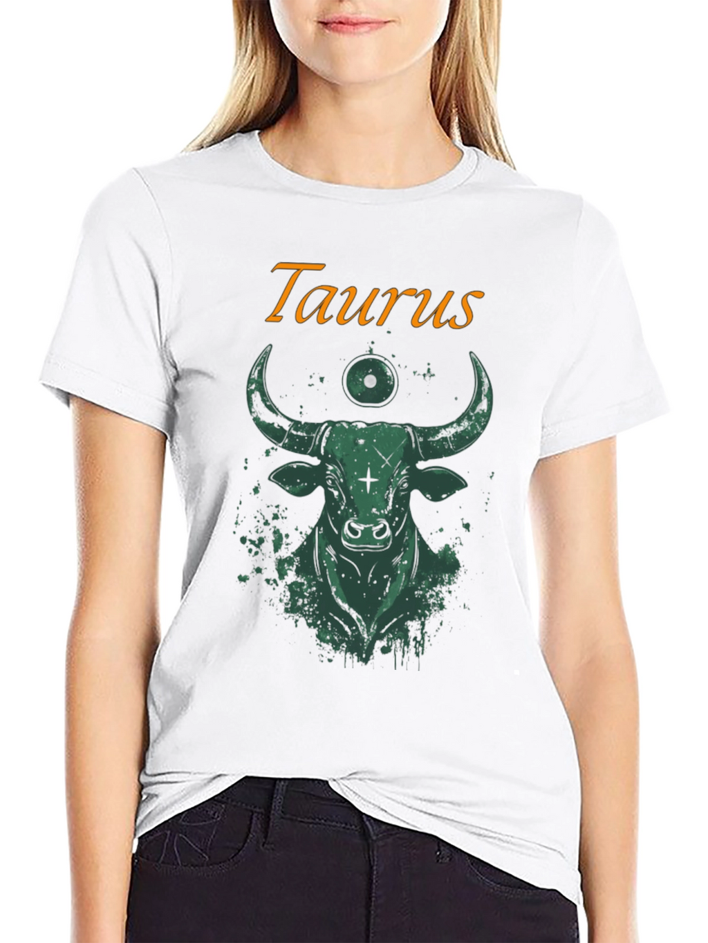 Taurus Zodiac Graphic T-Shirt - Bull Design