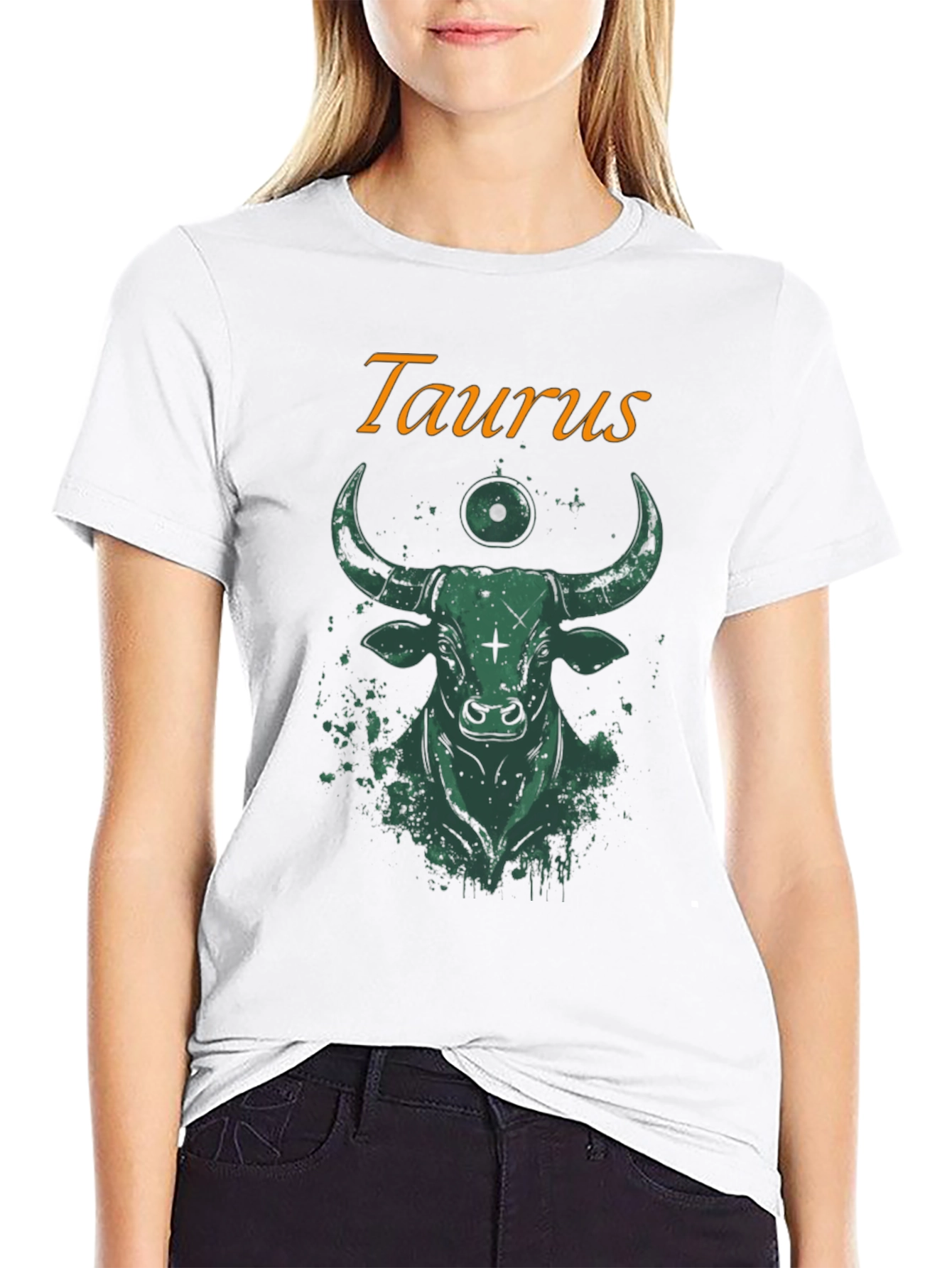 Taurus Zodiac Graphic T-Shirt - Bull Design