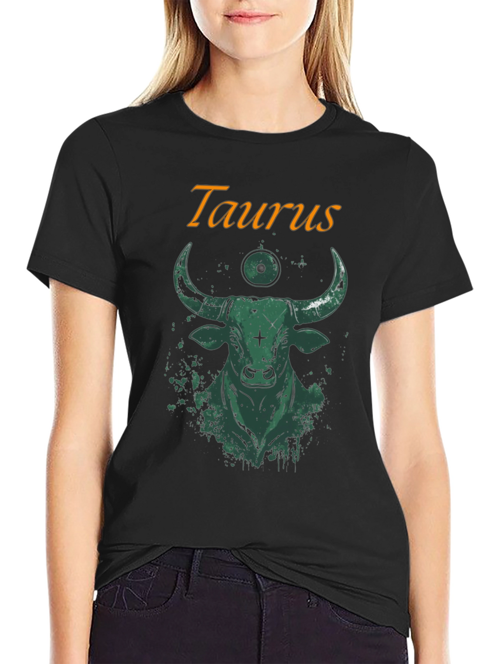 Taurus Zodiac Graphic T-Shirt - Bull Design