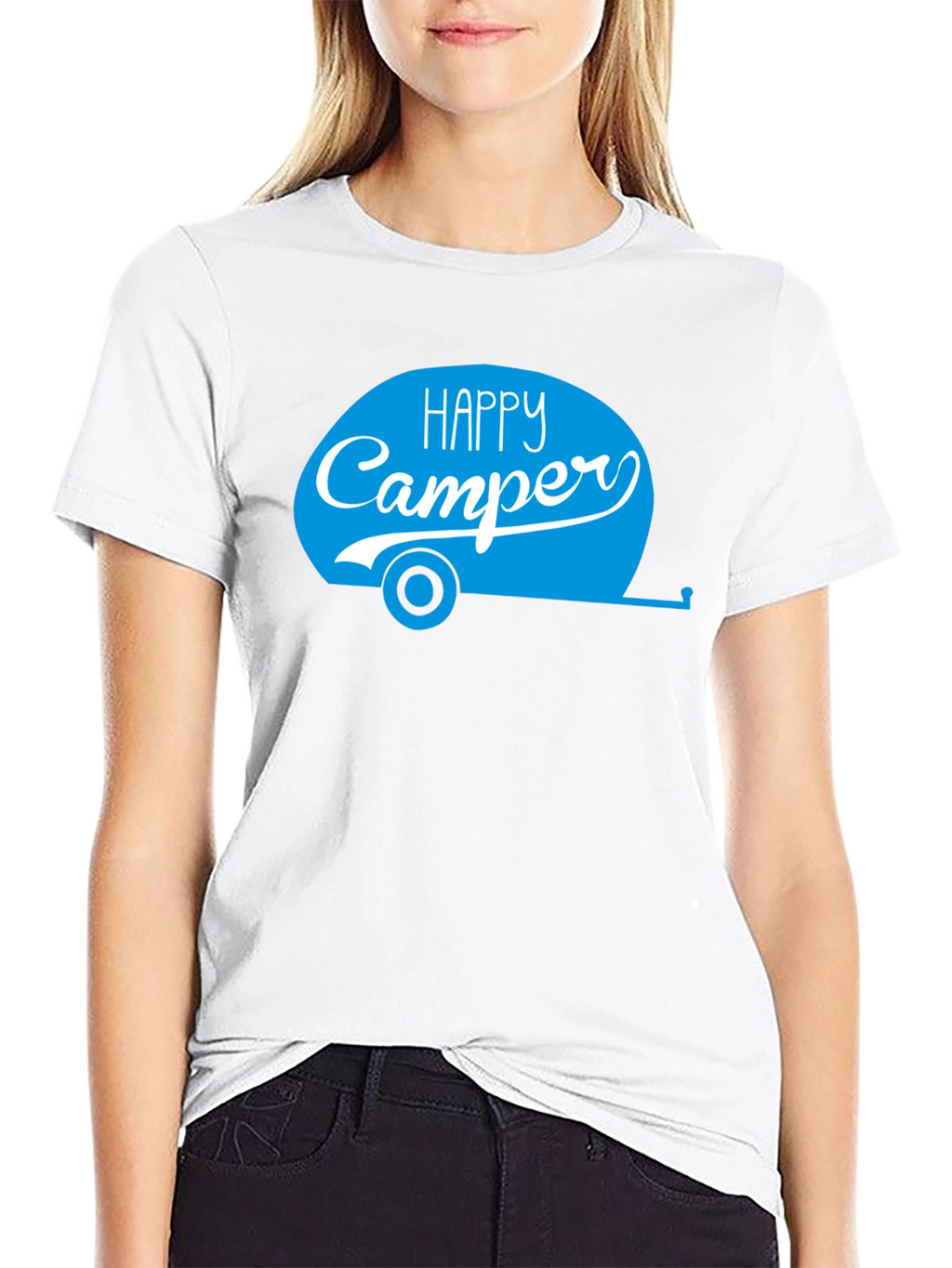 Happy Camper Graphic T-Shirt - Camping Apparel