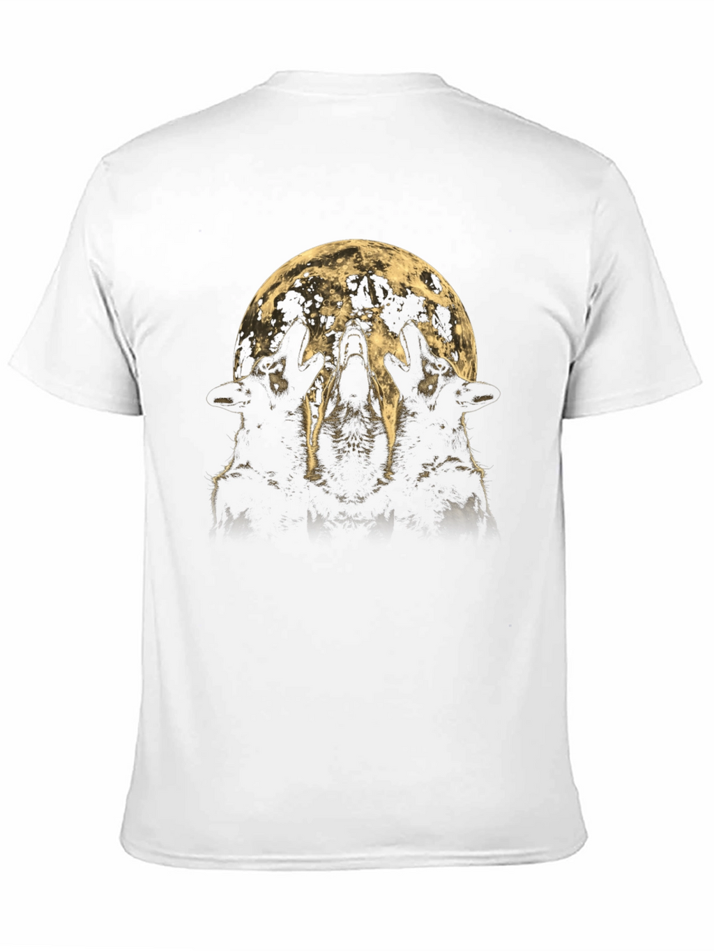 Wolf Howl Moon Graphic Tee - Black
