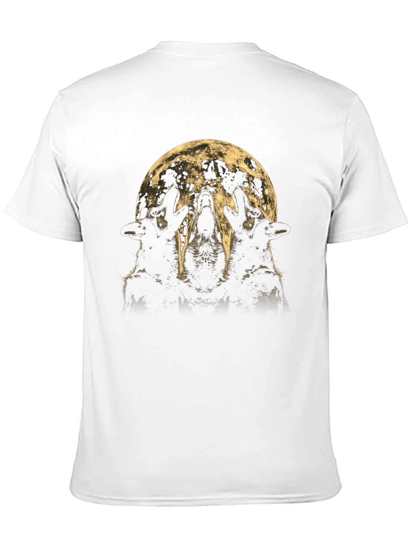 Wolf Howl Moon Graphic Tee - Black
