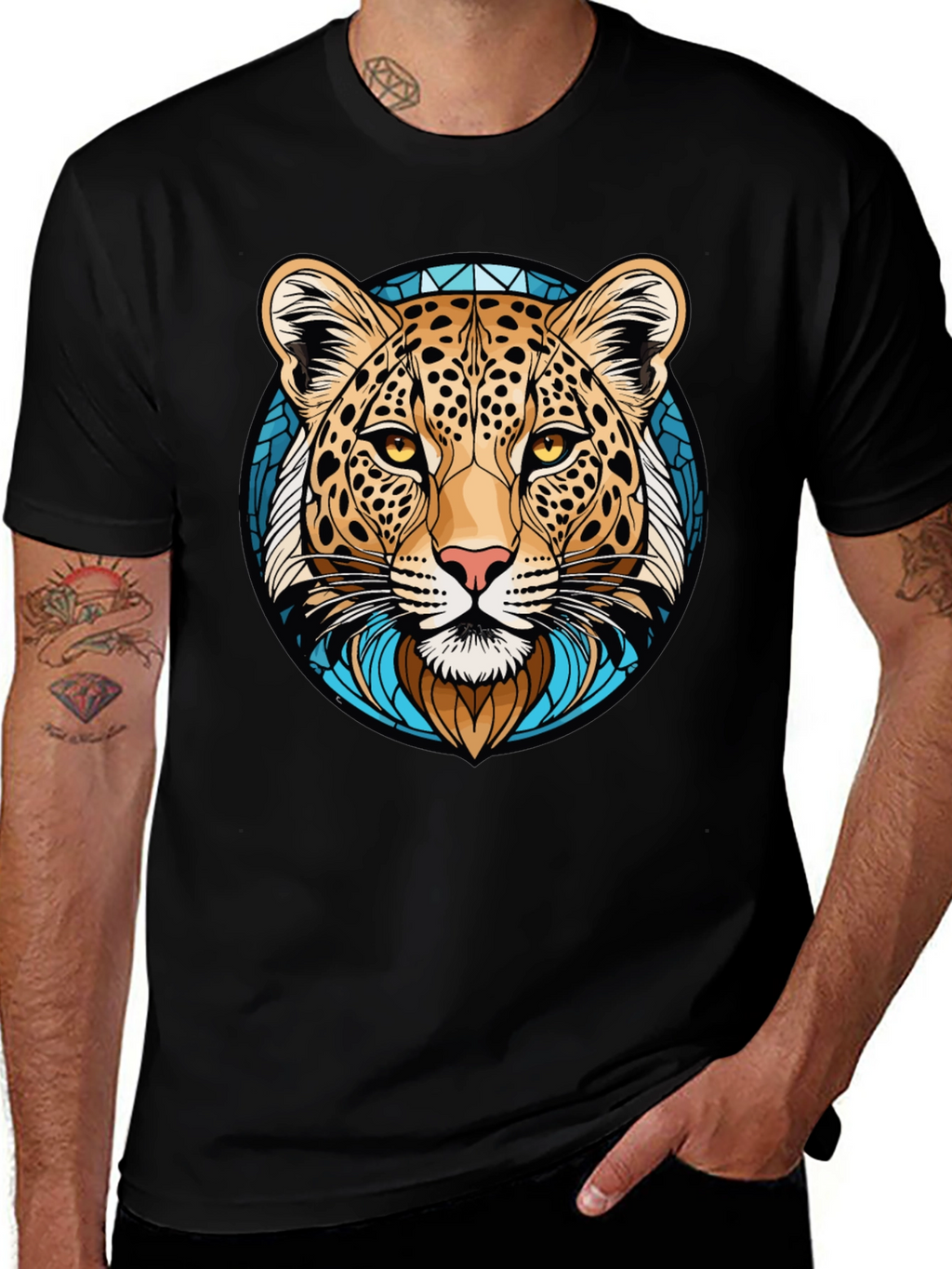 Leopard Graphic Tee - Cool Animal Print T-Shirt