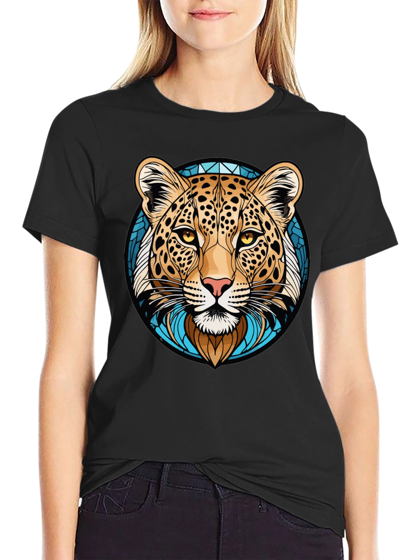 Leopard Graphic Tee - Cool Animal Print T-Shirt