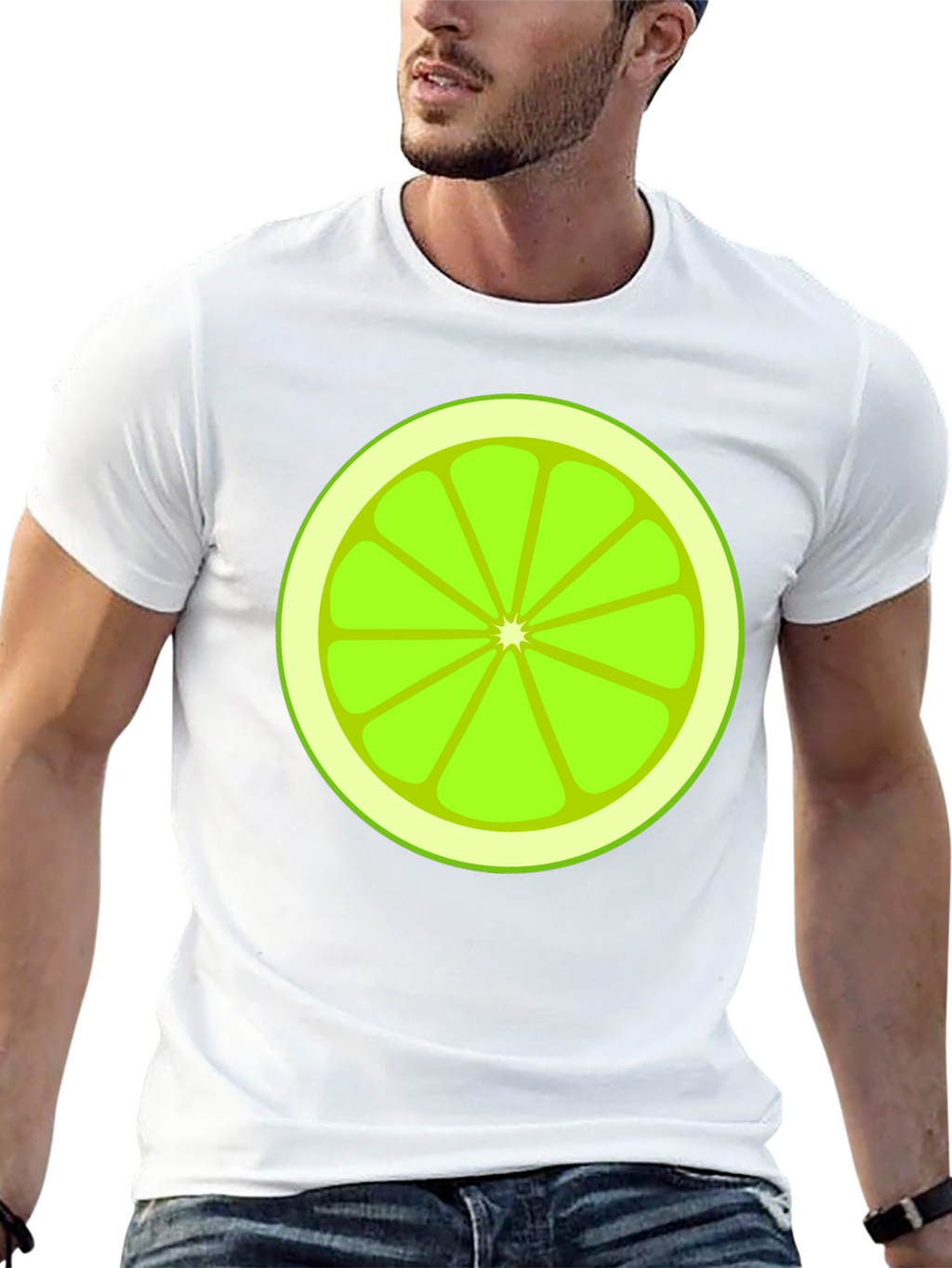 Lime Slice Graphic Tee - Fresh & Fun Design