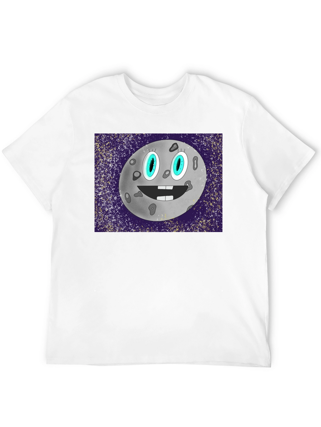 Cartoon Moon Graphic T-Shirt