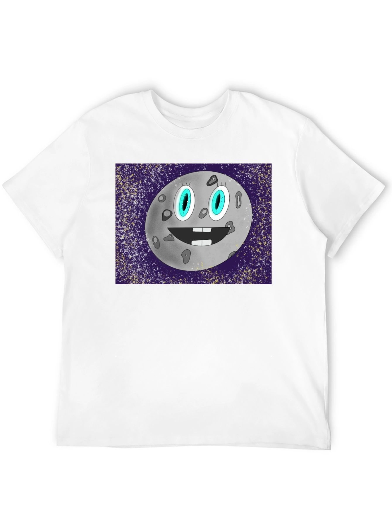 Cartoon Moon Graphic T-Shirt