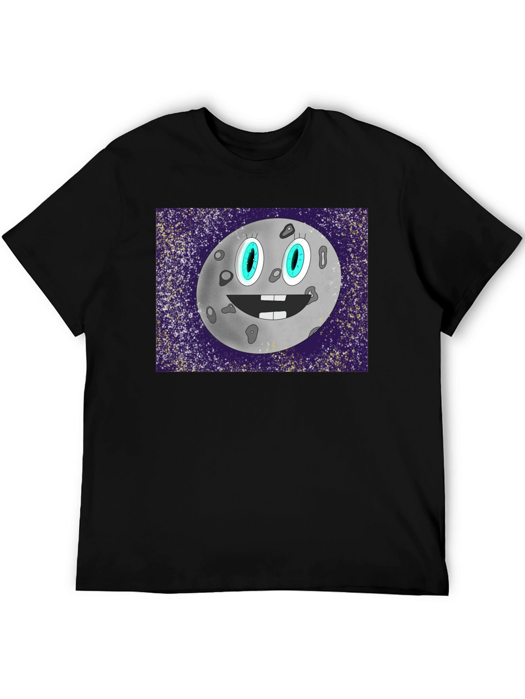 Cartoon Moon Graphic T-Shirt
