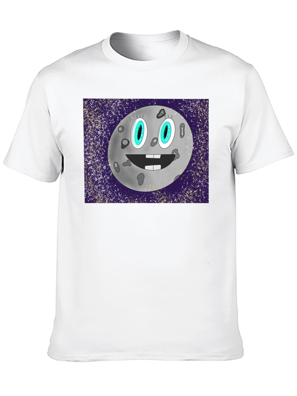 Cartoon Moon Graphic T-Shirt