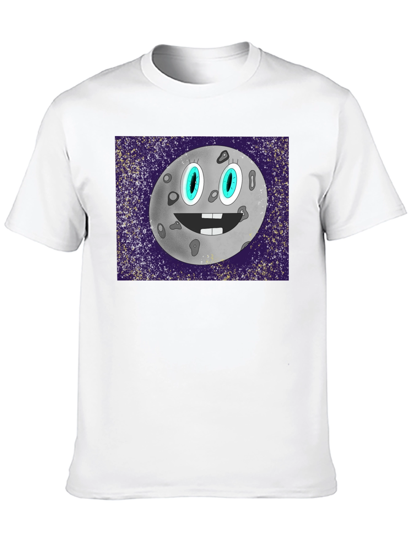 Cartoon Moon Graphic T-Shirt