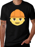 Construction Worker Emoji T-Shirt