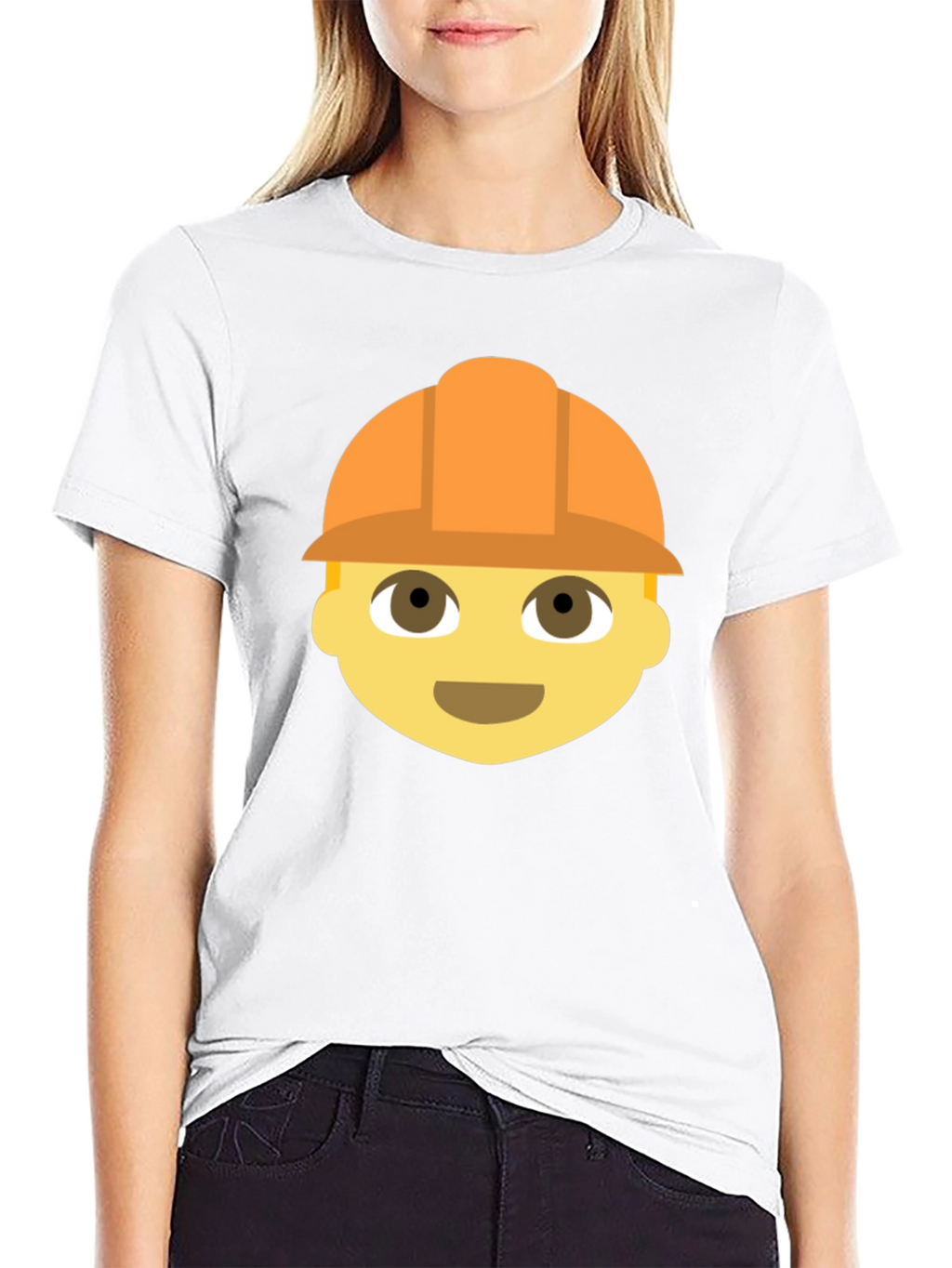 Construction Worker Emoji T-Shirt