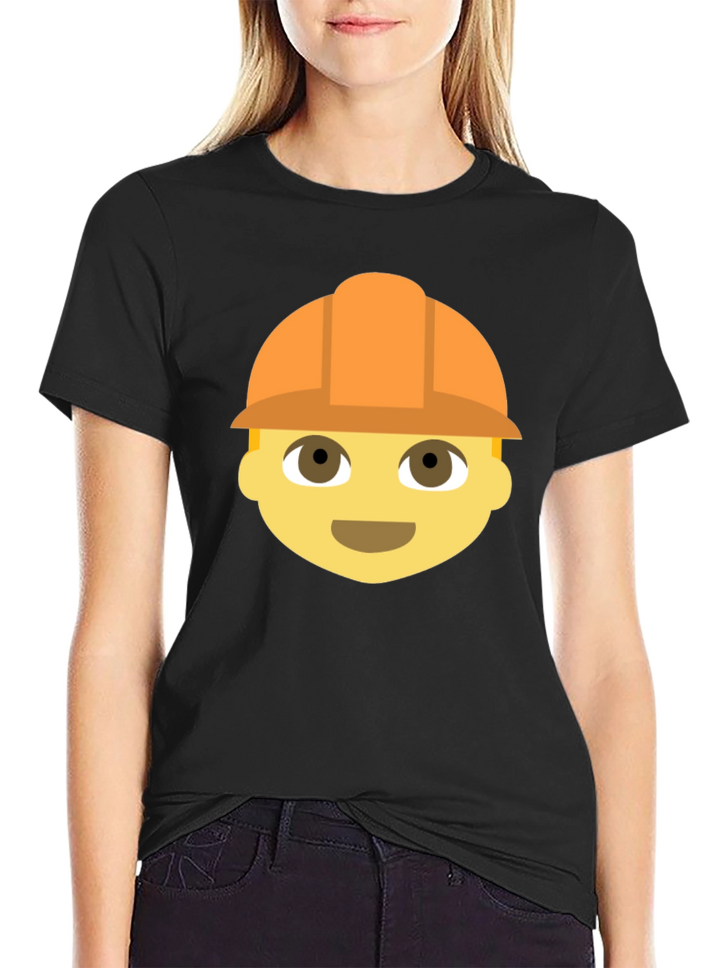Construction Worker Emoji T-Shirt