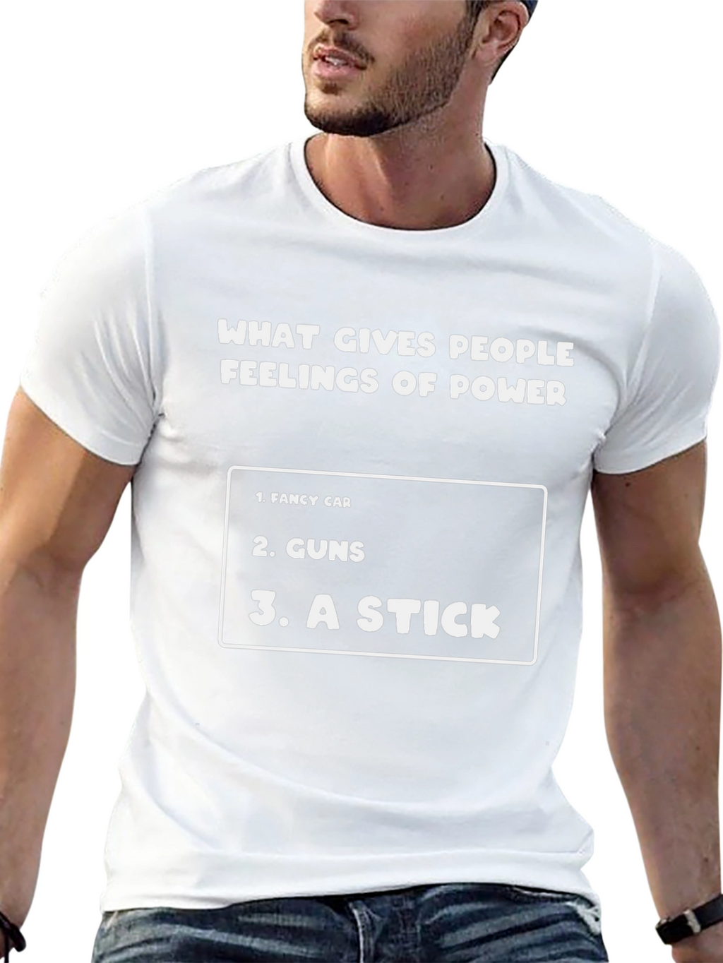 Funny Feelings of Power Graphic T-Shirt
