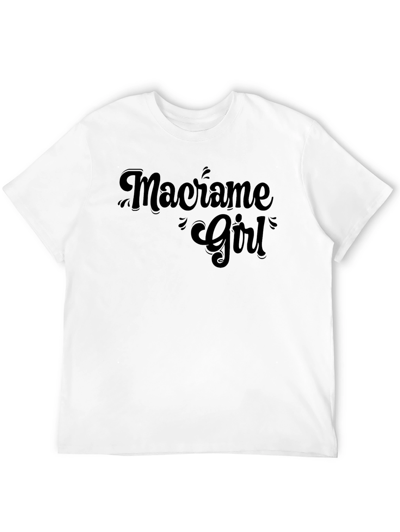 Macrame Girl Graphic Tee - Stylish Unique & Trendy