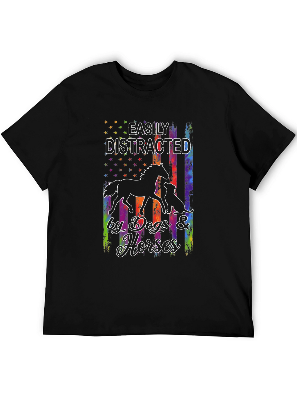 Easily Distracted Dog & Horse T-Shirt