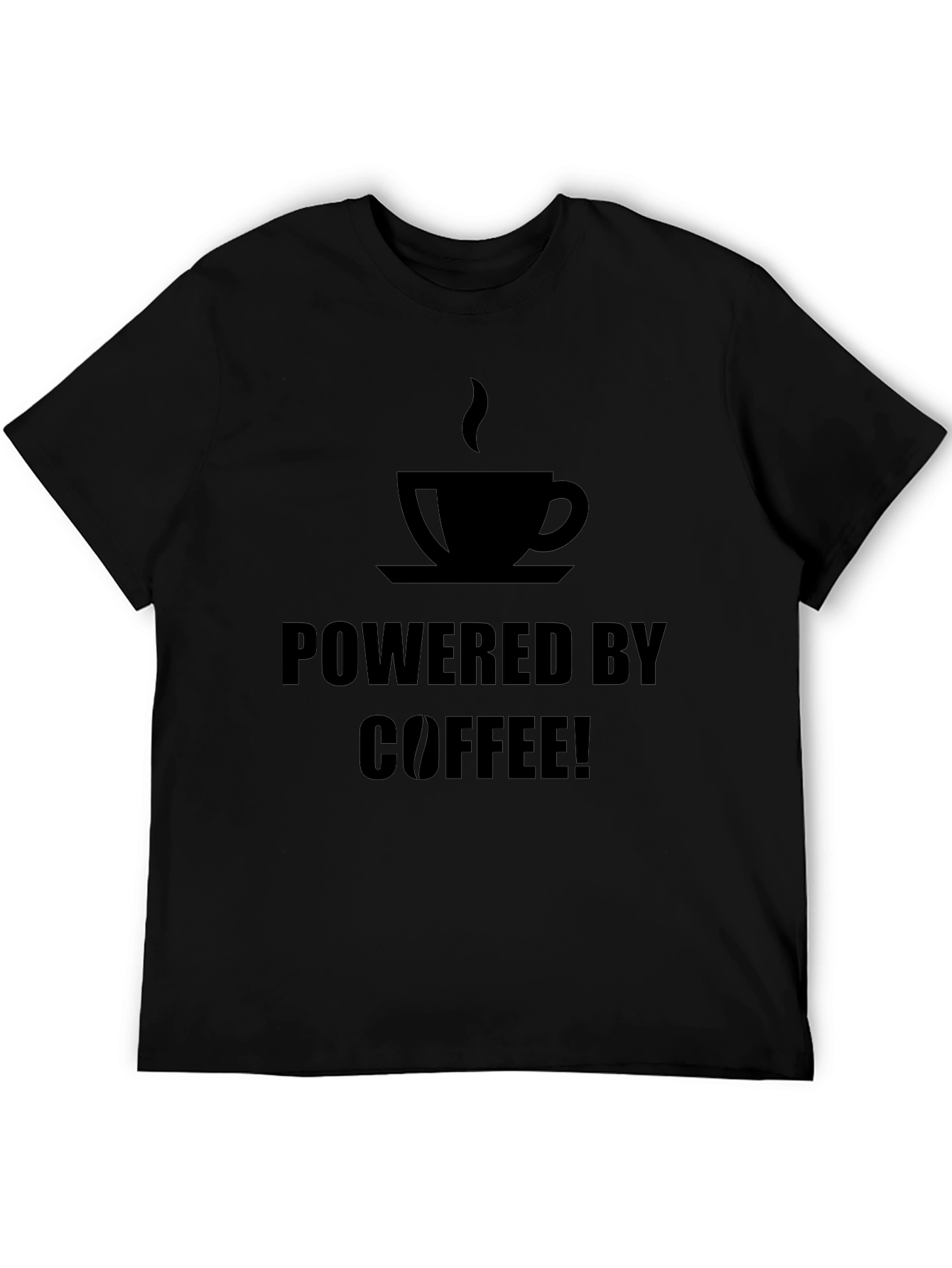 Coffee Powered Graphic T-Shirt - Black
