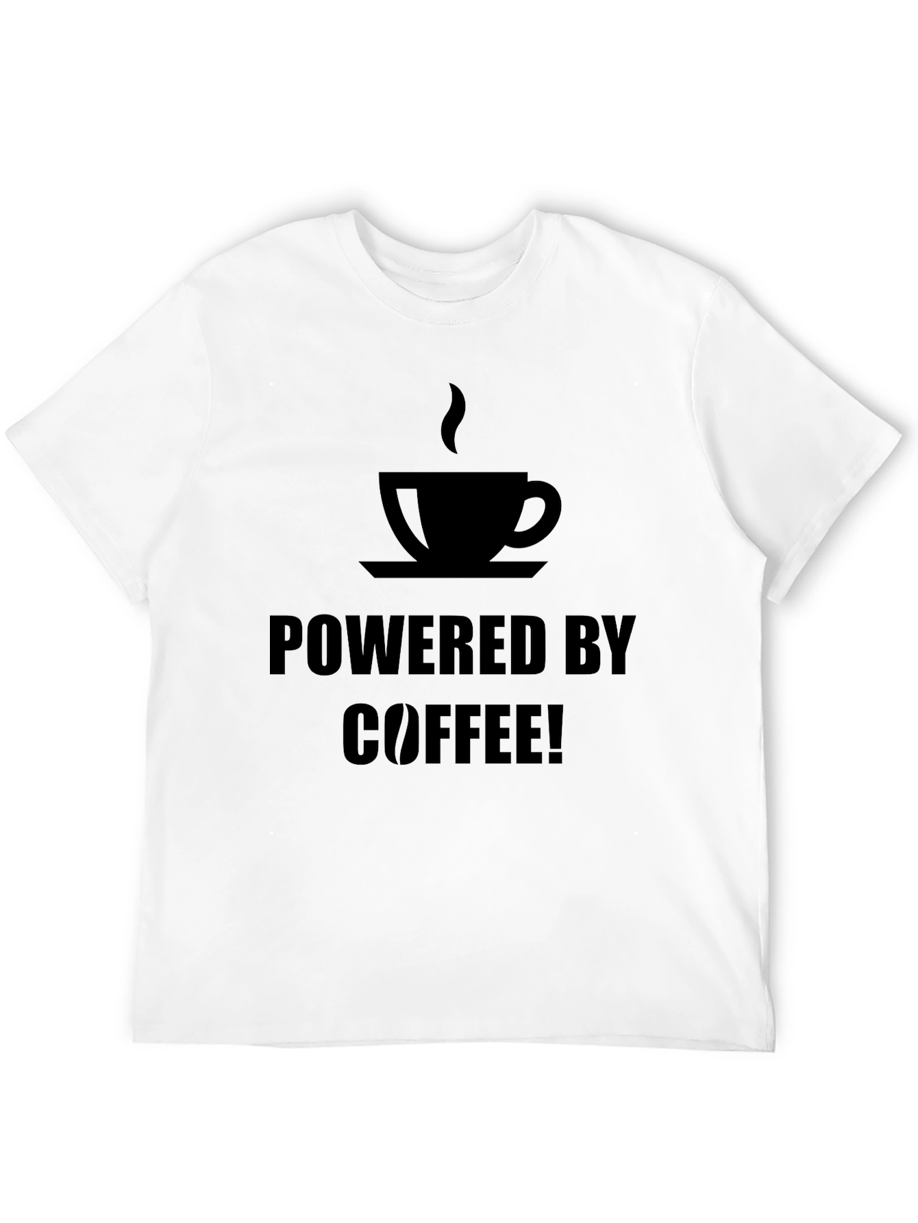 Coffee Powered Graphic T-Shirt - Black