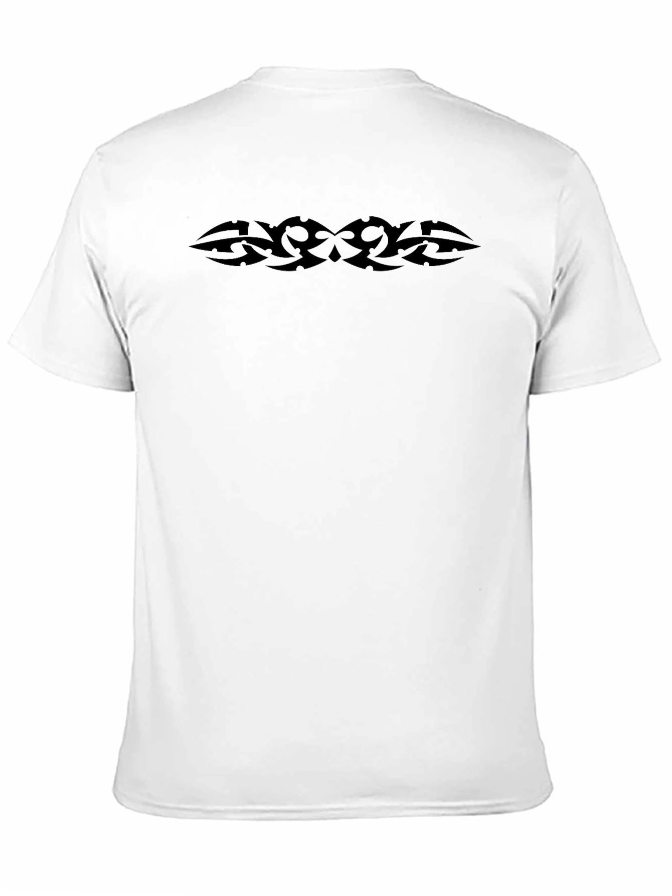 Mens Black Tribal Graphic Print Short Sleeve T-Shirt