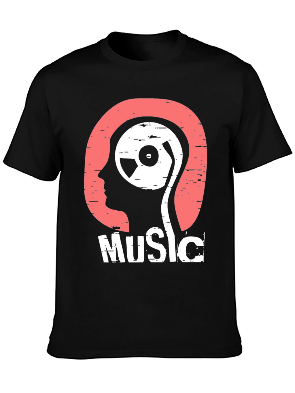 Music Head Graphic T-Shirt