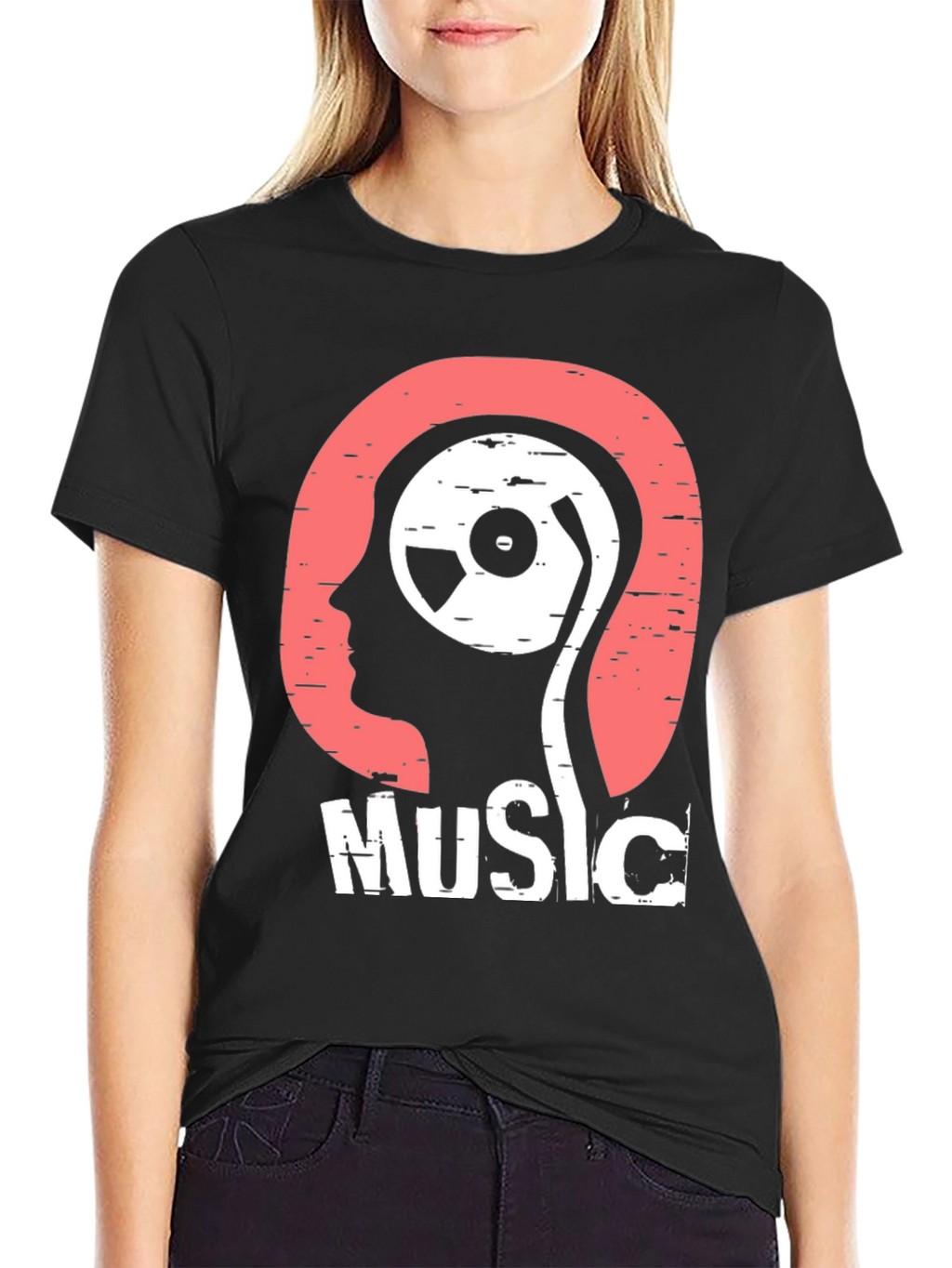 Music Head Graphic T-Shirt