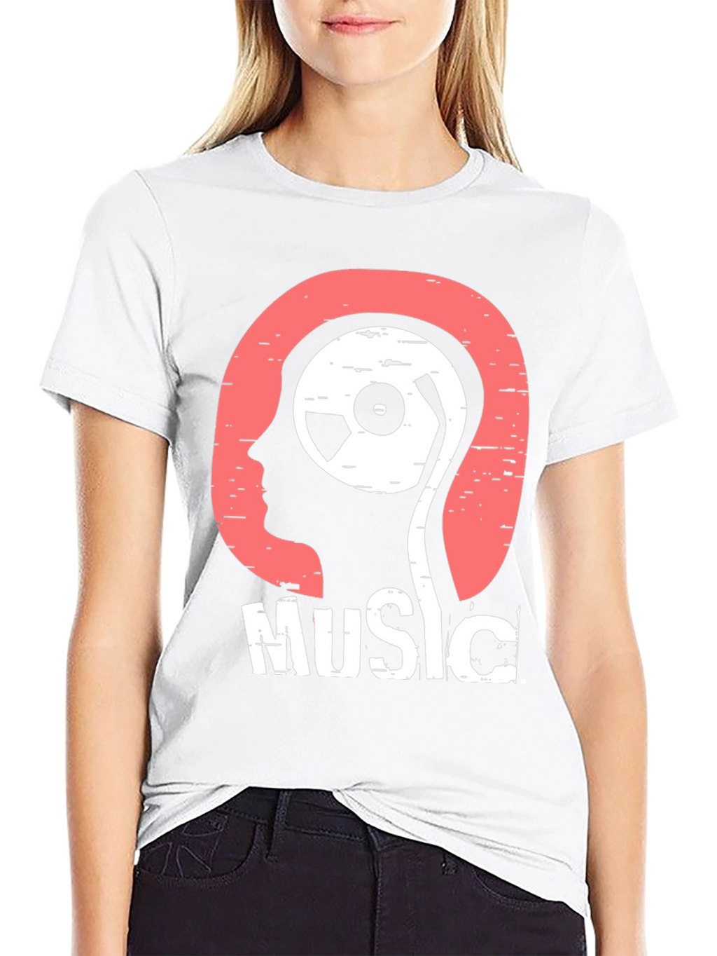 Music Head Graphic T-Shirt
