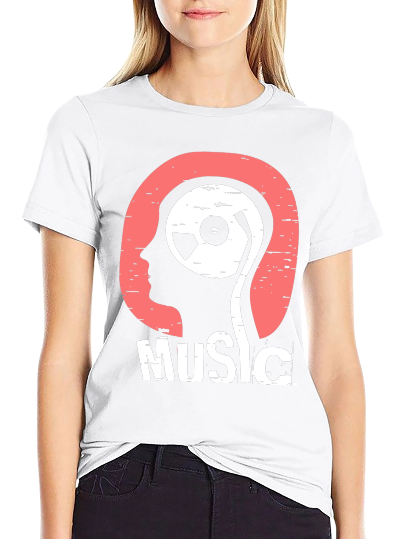 Music Head Graphic T-Shirt