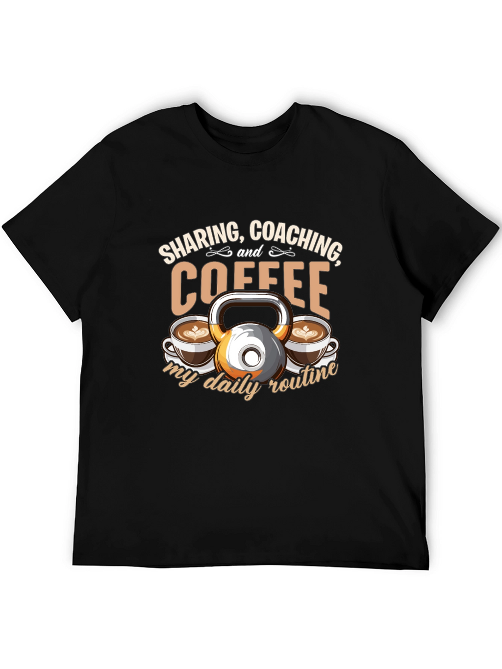 Sharing Coaching & Coffee Daily Routine T-Shirt