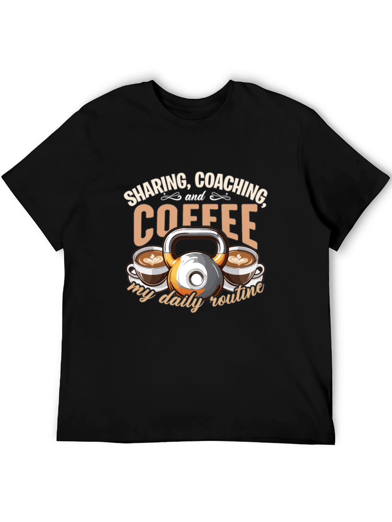 Sharing Coaching & Coffee Daily Routine T-Shirt