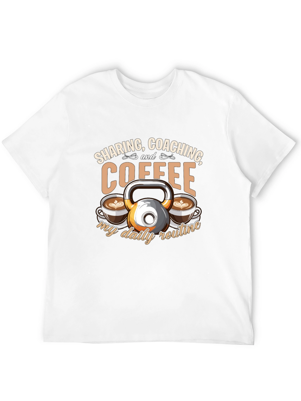 Sharing Coaching & Coffee Daily Routine T-Shirt