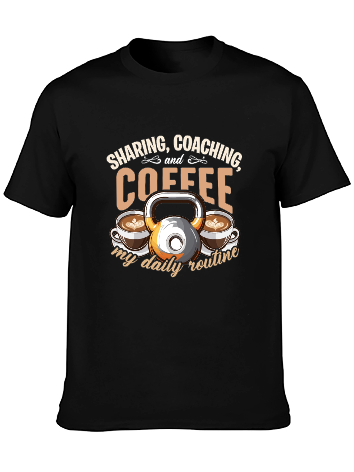 Sharing Coaching & Coffee Daily Routine T-Shirt