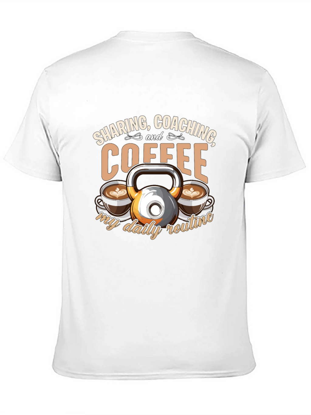 Sharing Coaching & Coffee Daily Routine T-Shirt