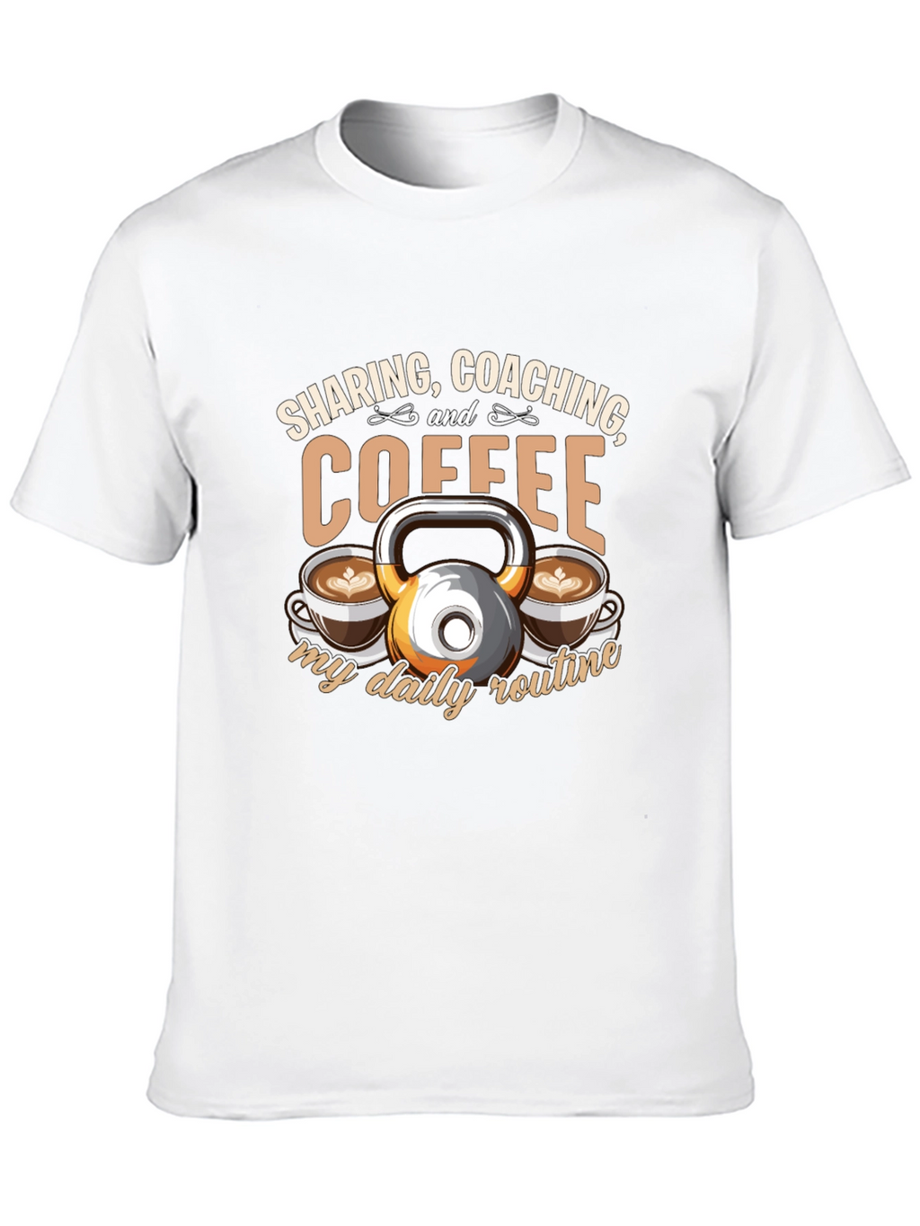 Sharing Coaching & Coffee Daily Routine T-Shirt