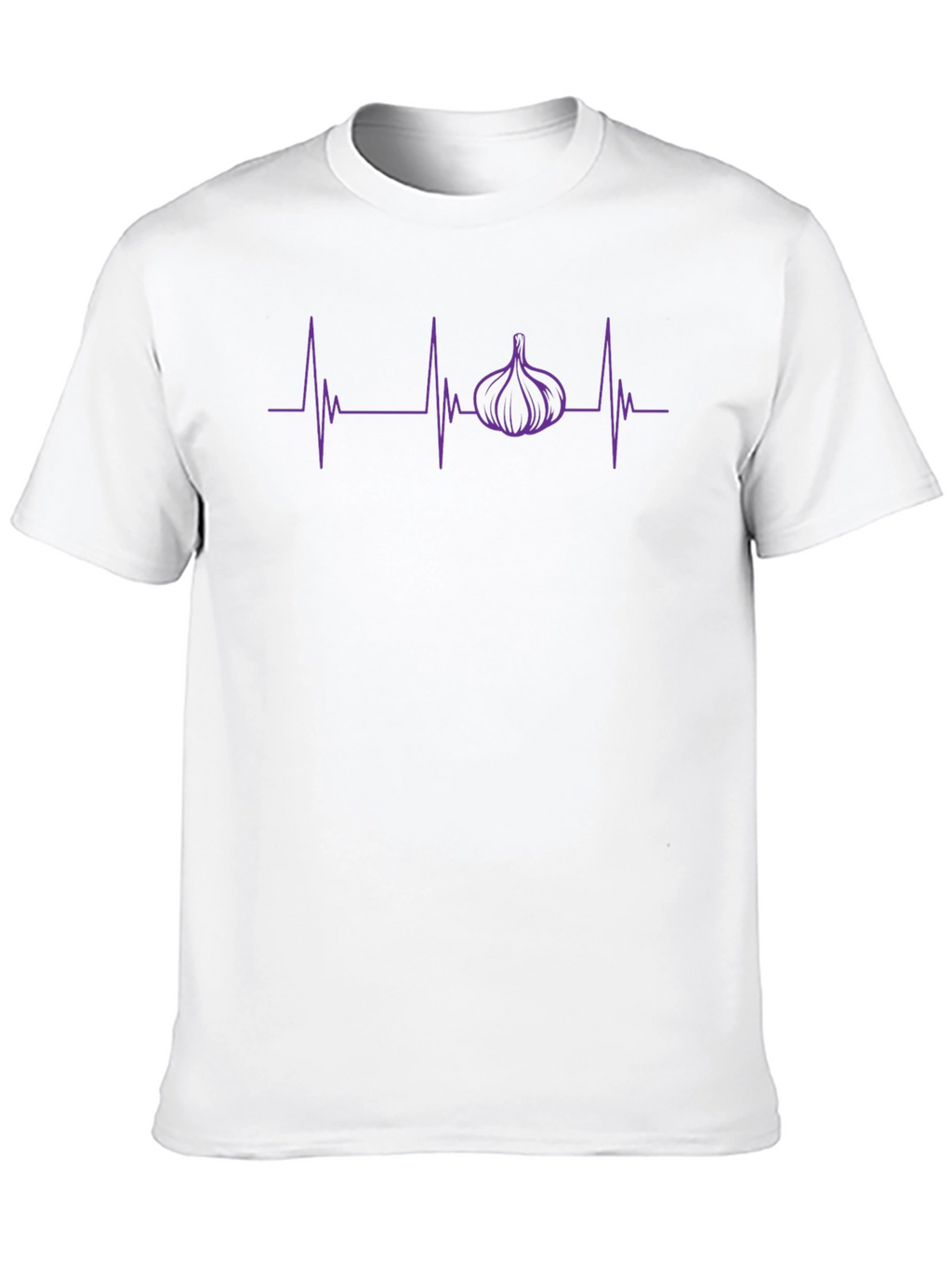 Garlic Heartbeat Graphic T-Shirt - Black