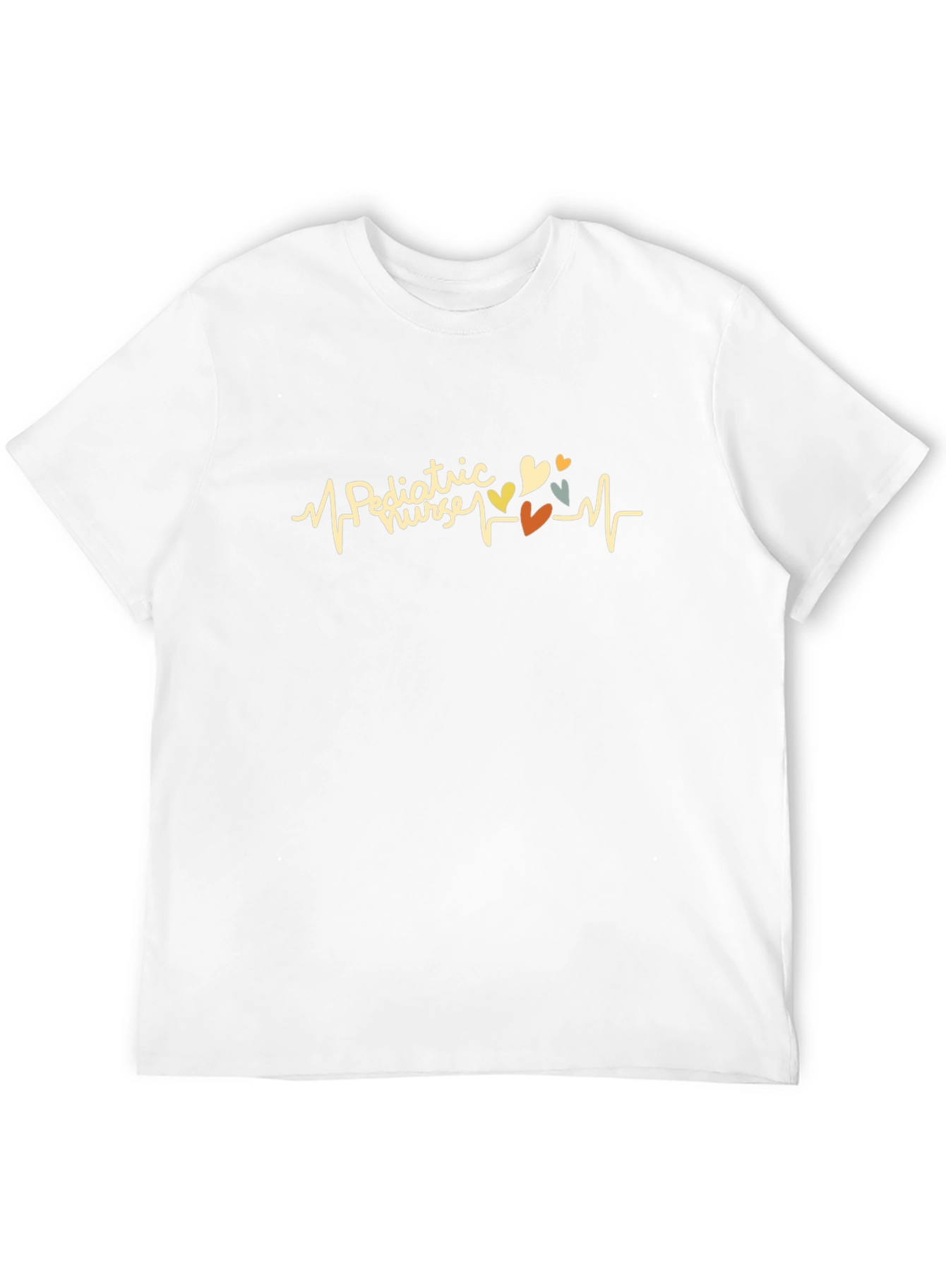 Pediatric Nurse Heartbeat Graphic Tee