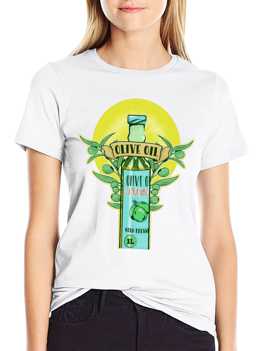 Olive Oil Graphic Tee - Unique Design