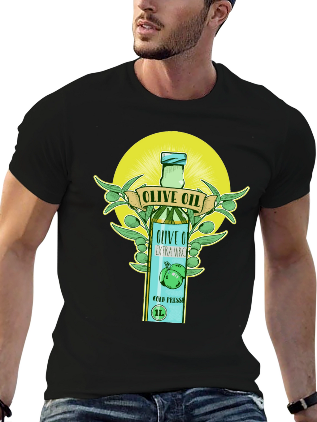 Olive Oil Graphic Tee - Unique Design