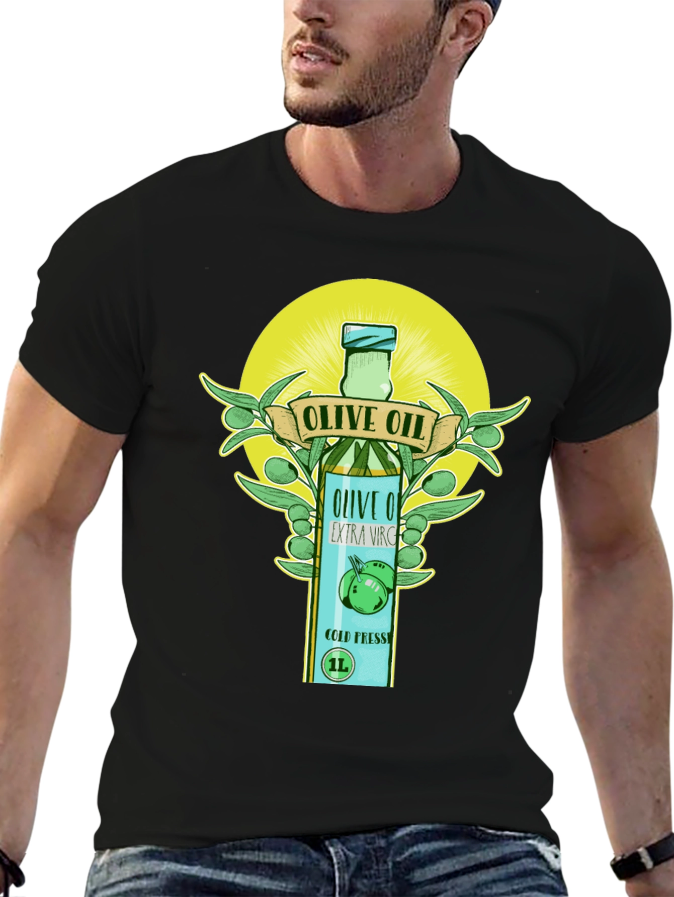 Olive Oil Graphic Tee - Unique Design