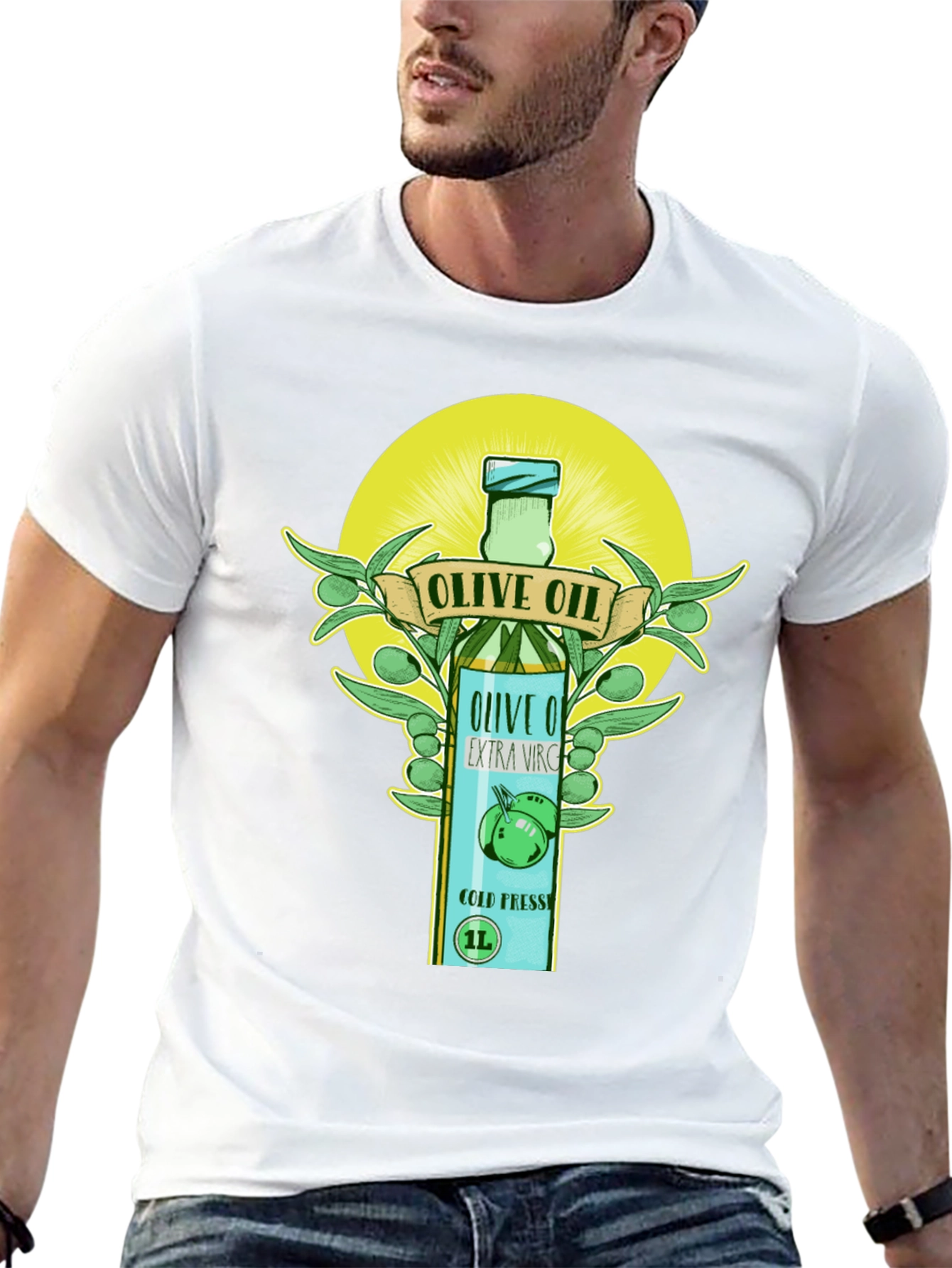 Olive Oil Graphic Tee - Unique Design