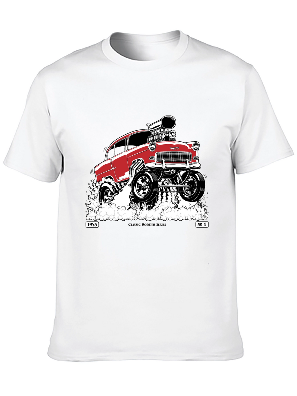 Classic 1955 Hot Rod T-Shirt - Black