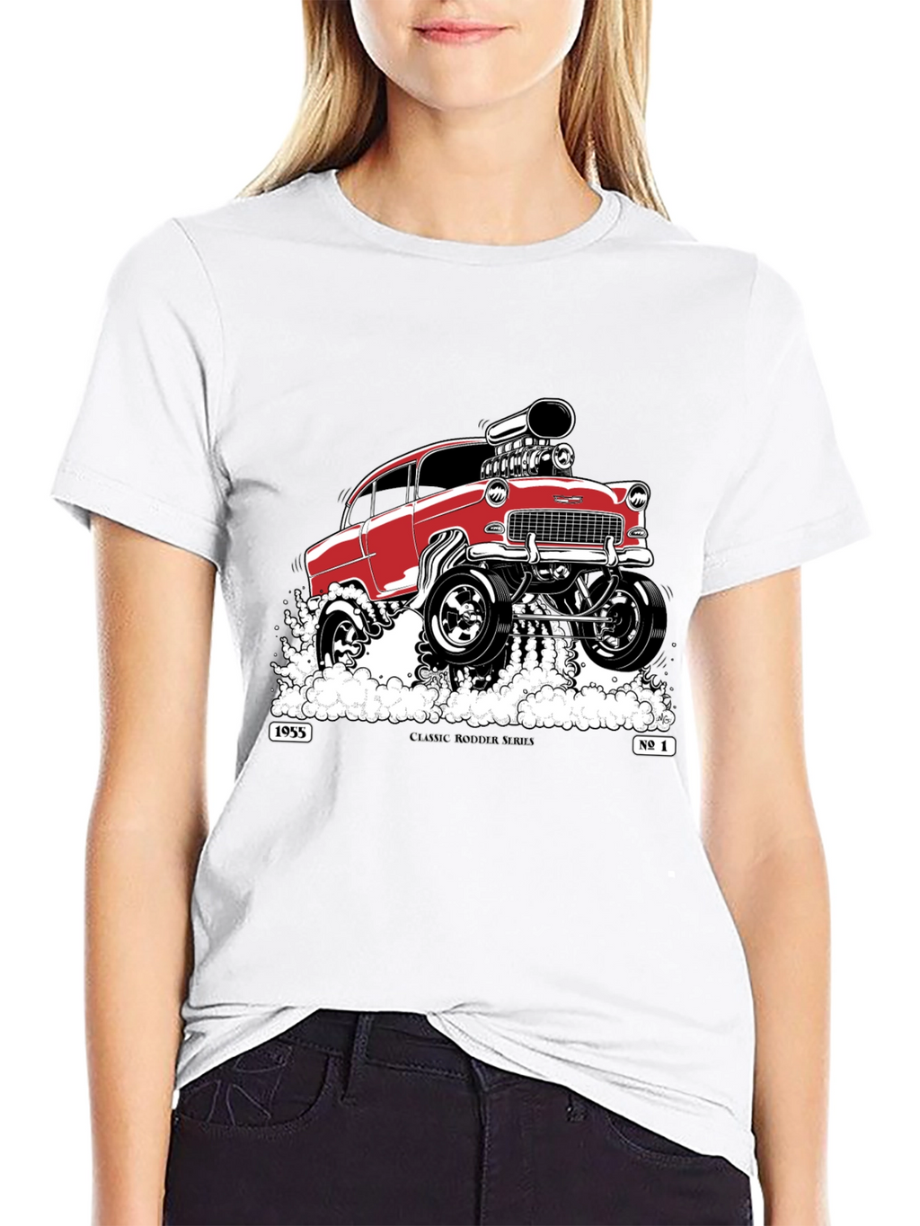Classic 1955 Hot Rod T-Shirt - Black