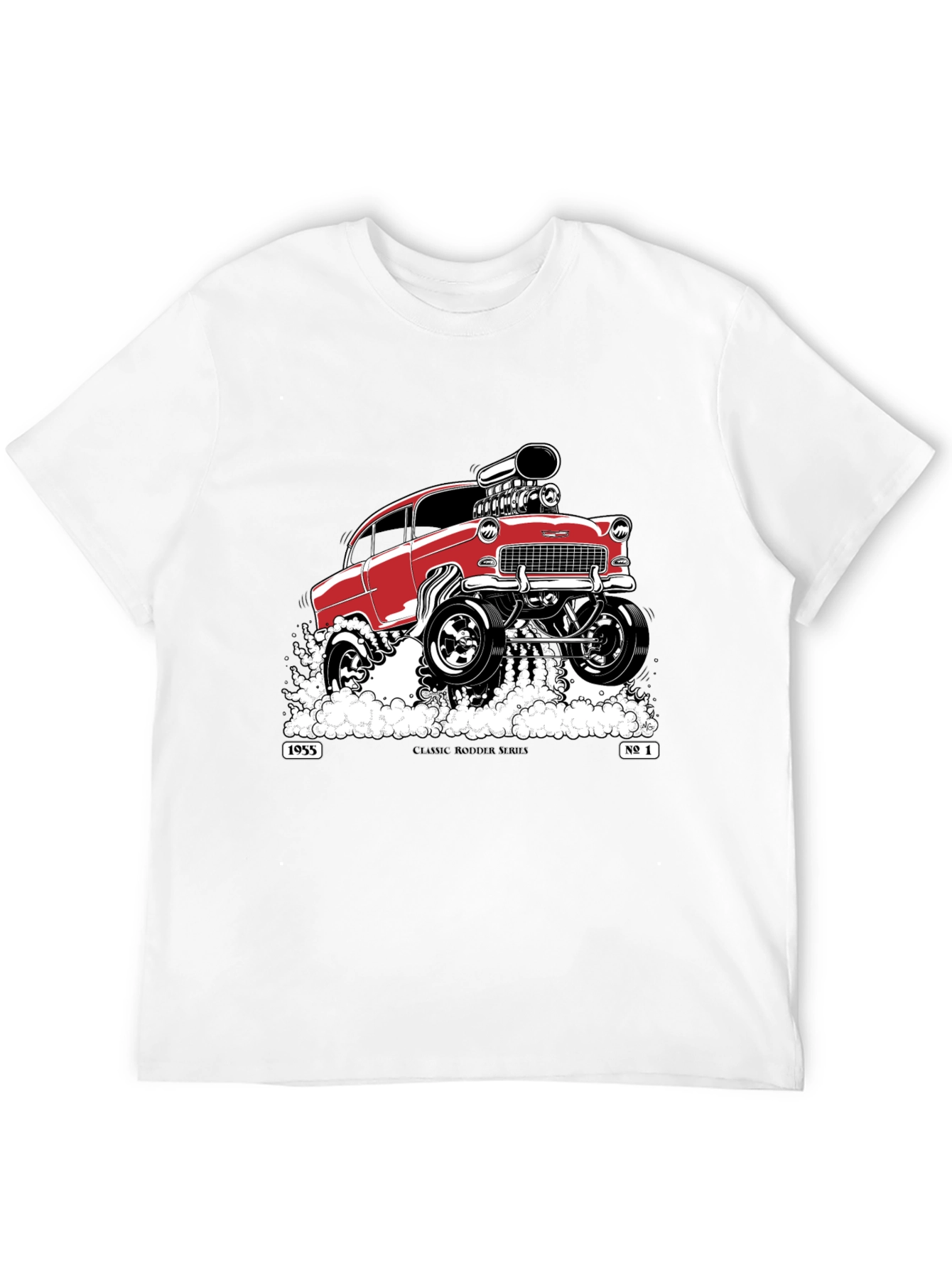 Classic 1955 Hot Rod T-Shirt - Black