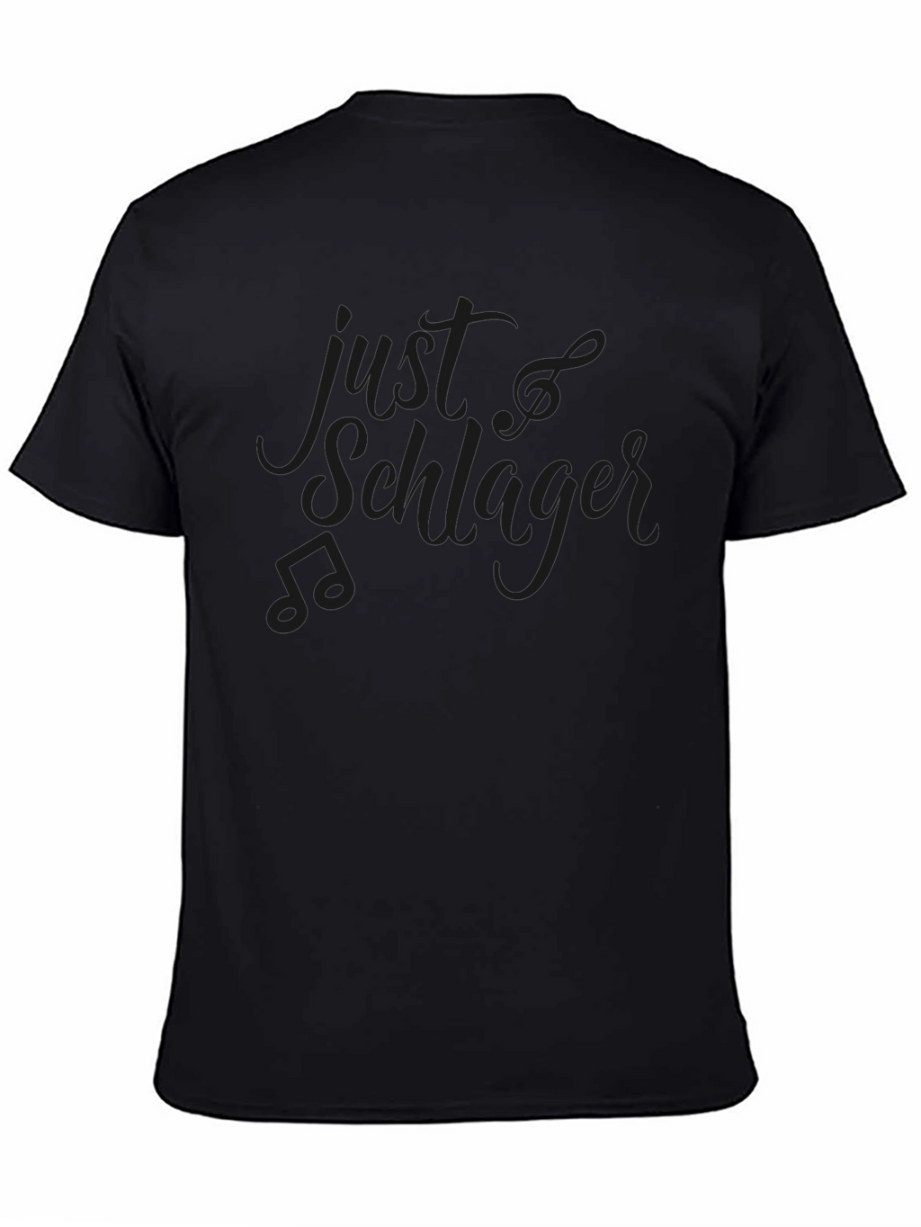 Just Schlager Black Graphic Tee