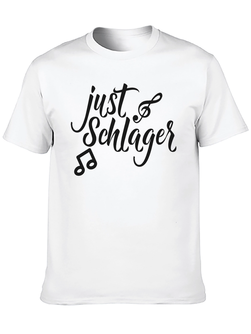 Just Schlager Black Graphic Tee
