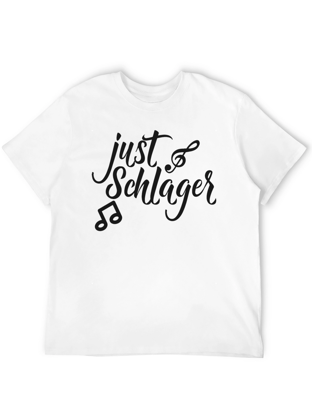 Just Schlager Black Graphic Tee