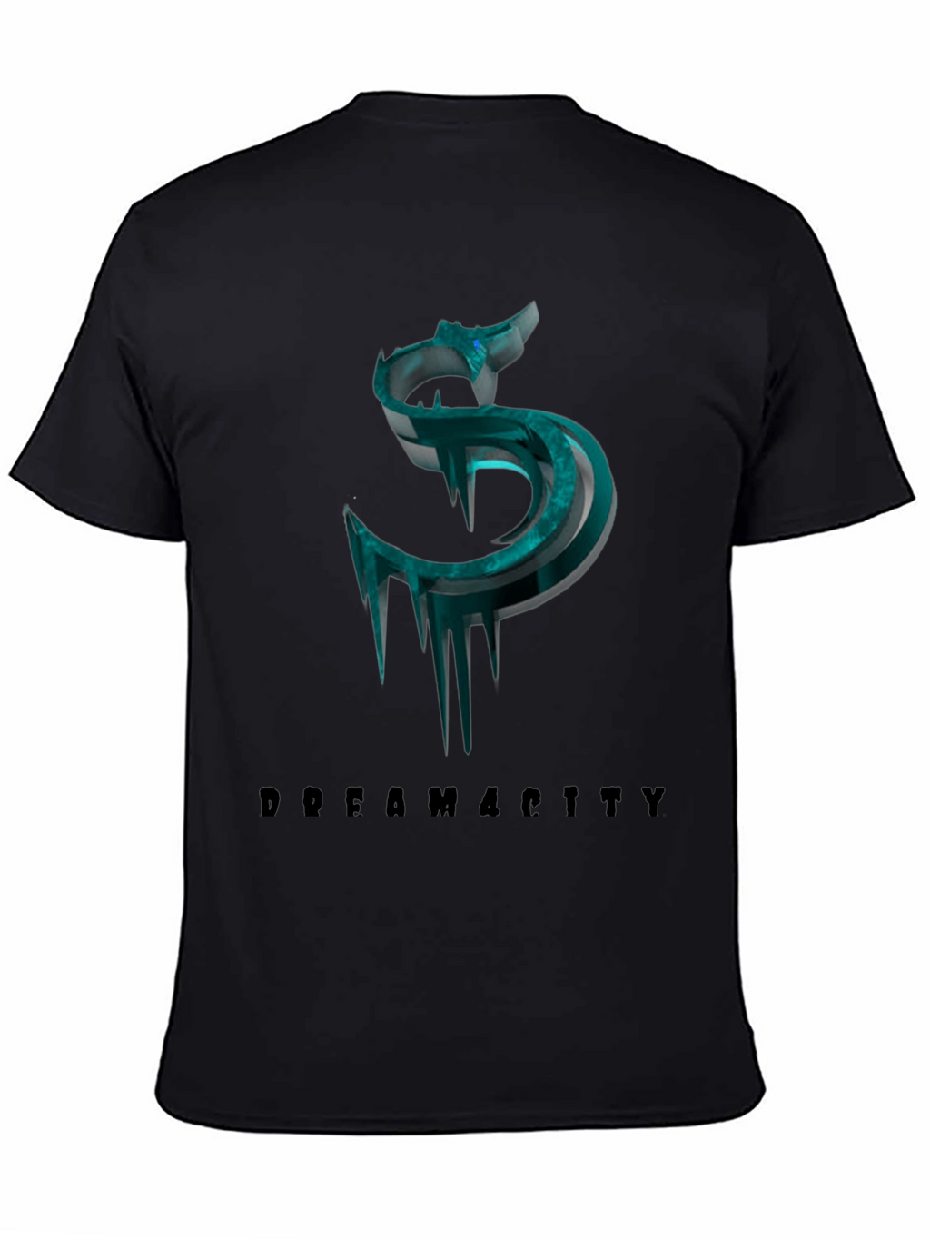 Dream City Black Tee with Graphic Design