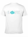 Love Cloud Graphic Tee - Black Cotton Blend