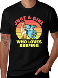Just a Girl Who Loves Surfing T-Shirt